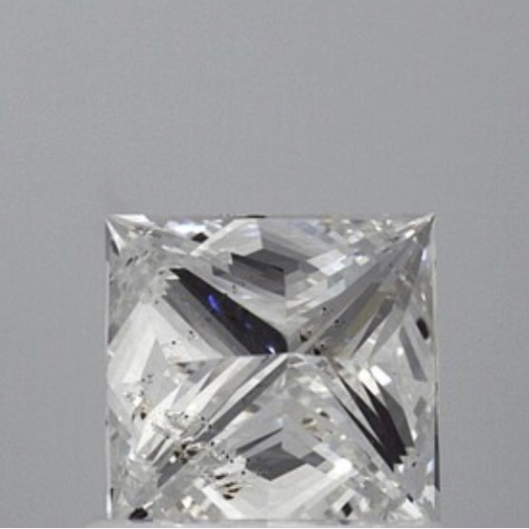 GIA Stunning Princess Diamond wedding ring - Picture 3 of 8